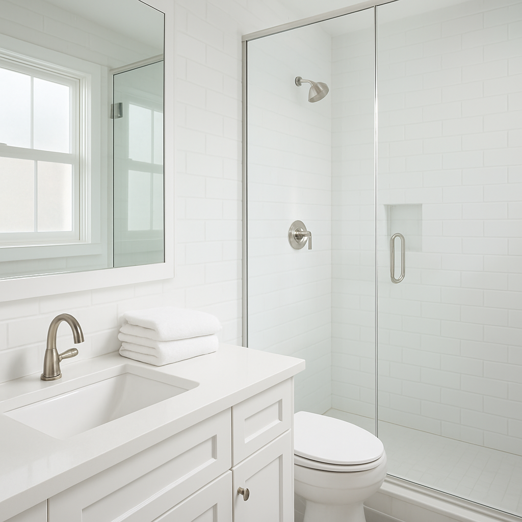 Bathroom before cleaning
